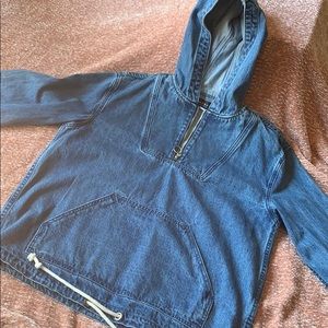 Pacsun Denim Pullover with Zipper